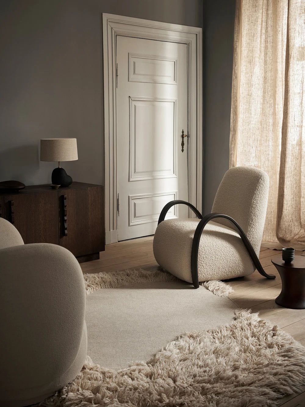Noric Boucle Arm Chair