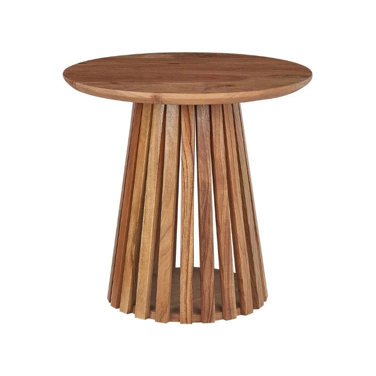 Top-down view of Alder Coffee Table revealing wide wooden surface with rounded corners.