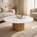 Cambridge Round Marble Coffee Table