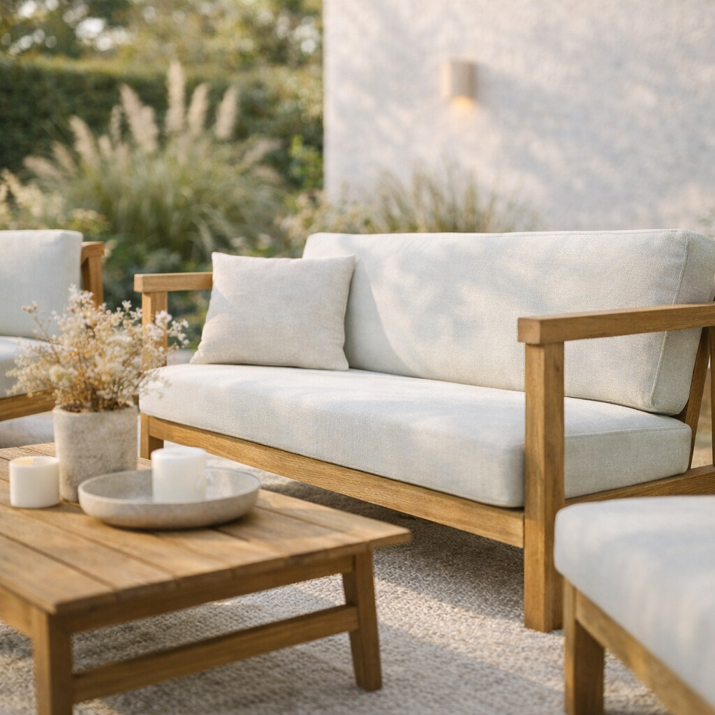 Veronica 4-Person Outdoor Seating | Teak Wood