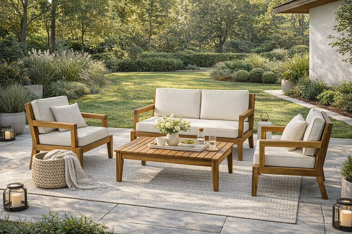 Ella 4-Person Outdoor Sitting / Teak Wood