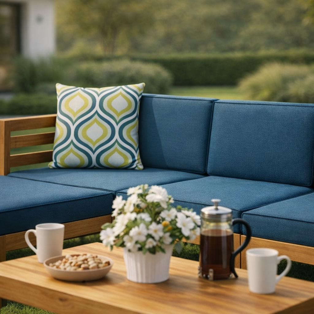 Breeze Haven 4-Person Outdoor Seating Set / Teak Wood