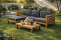 Breeze Haven 4-Person Outdoor Seating Set / Teak Wood