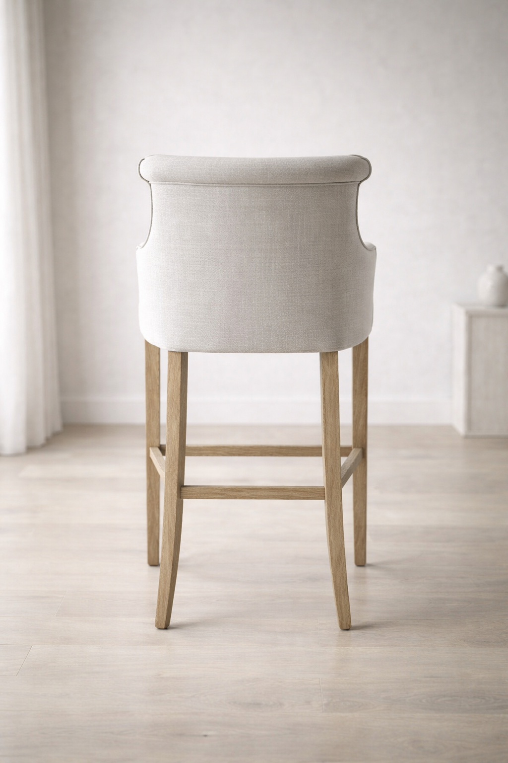 Abdul Wood Barstool