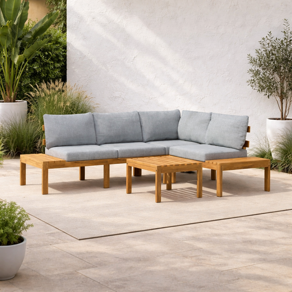 Harmony 3 piece Sectional Set / Teak Wood
