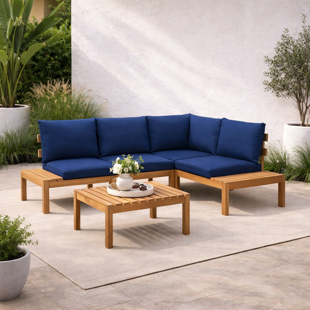 Harmony 3 piece Sectional Set / Teak Wood