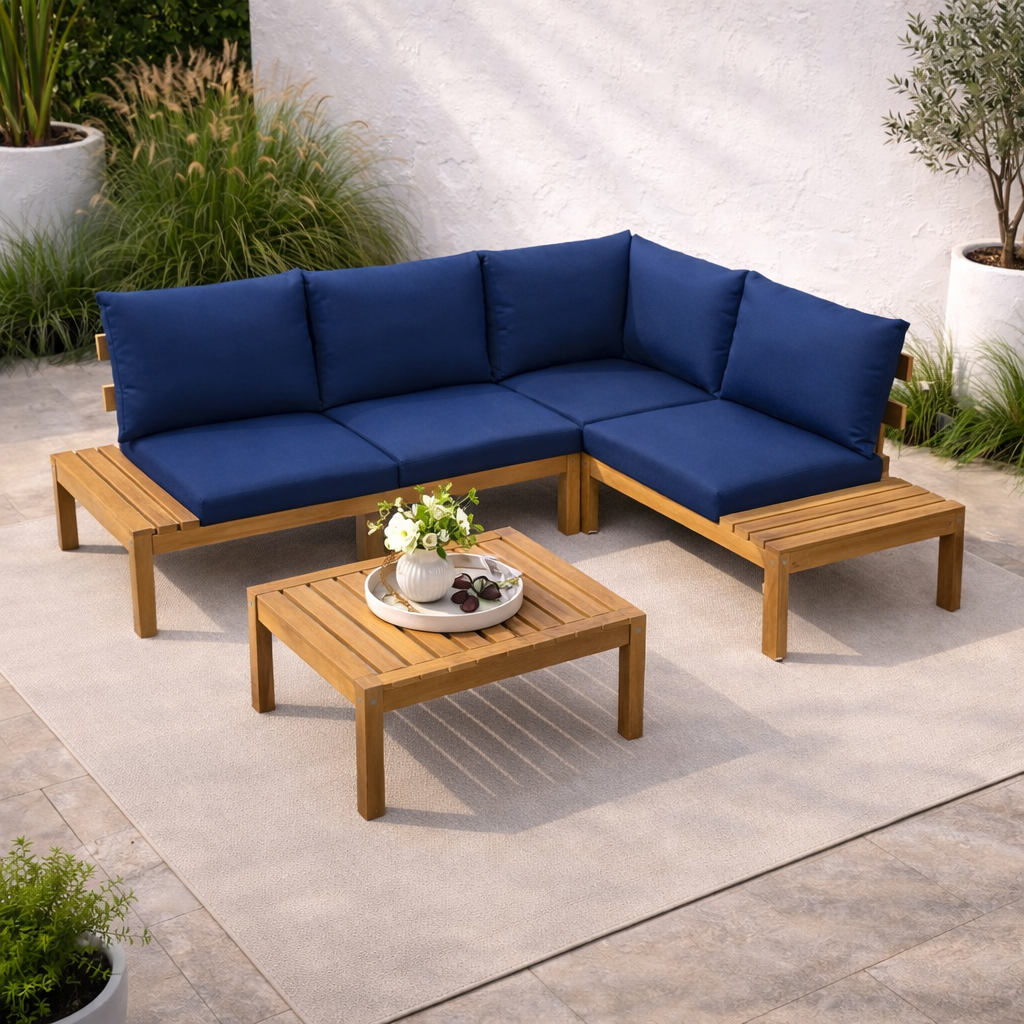 Harmony 3 piece Sectional Set / Teak Wood