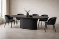 Asta Black Oval Dining Table