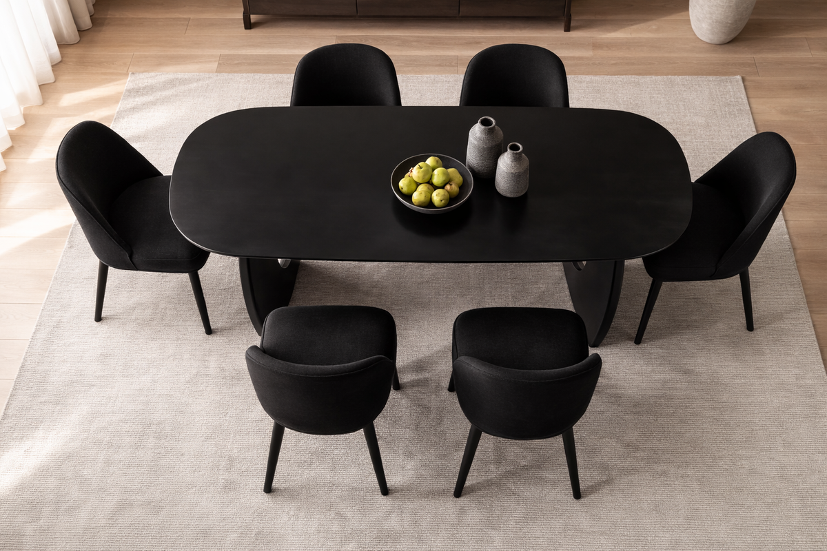 Charlotte Sculptural Pedestal Dining Table