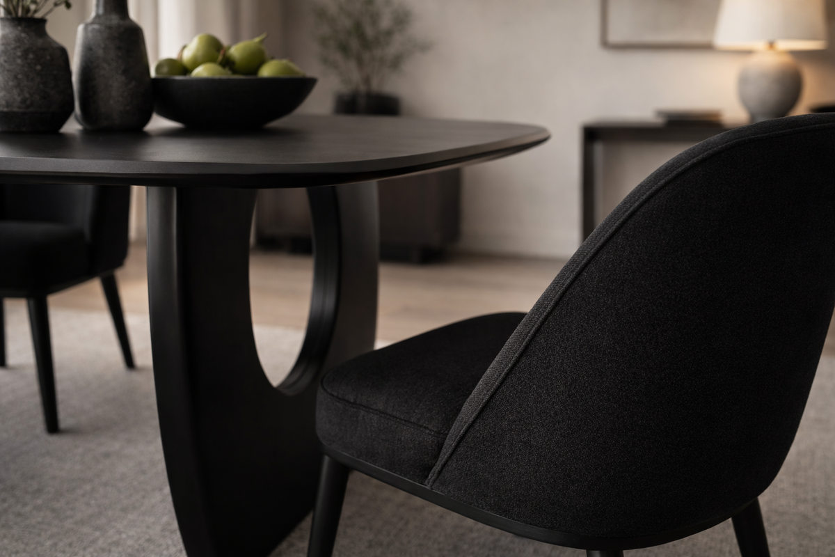 Charlotte Sculptural Pedestal Dining Table