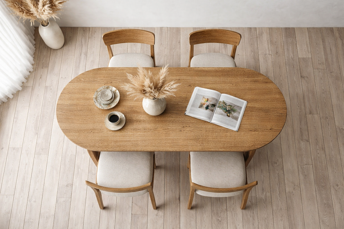 Henry Solid Wood Dining Table