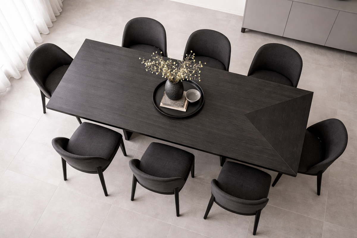 Ace Rectangular Wooden Dining Table