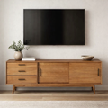 Rustic Wooden Tv Cabinet
