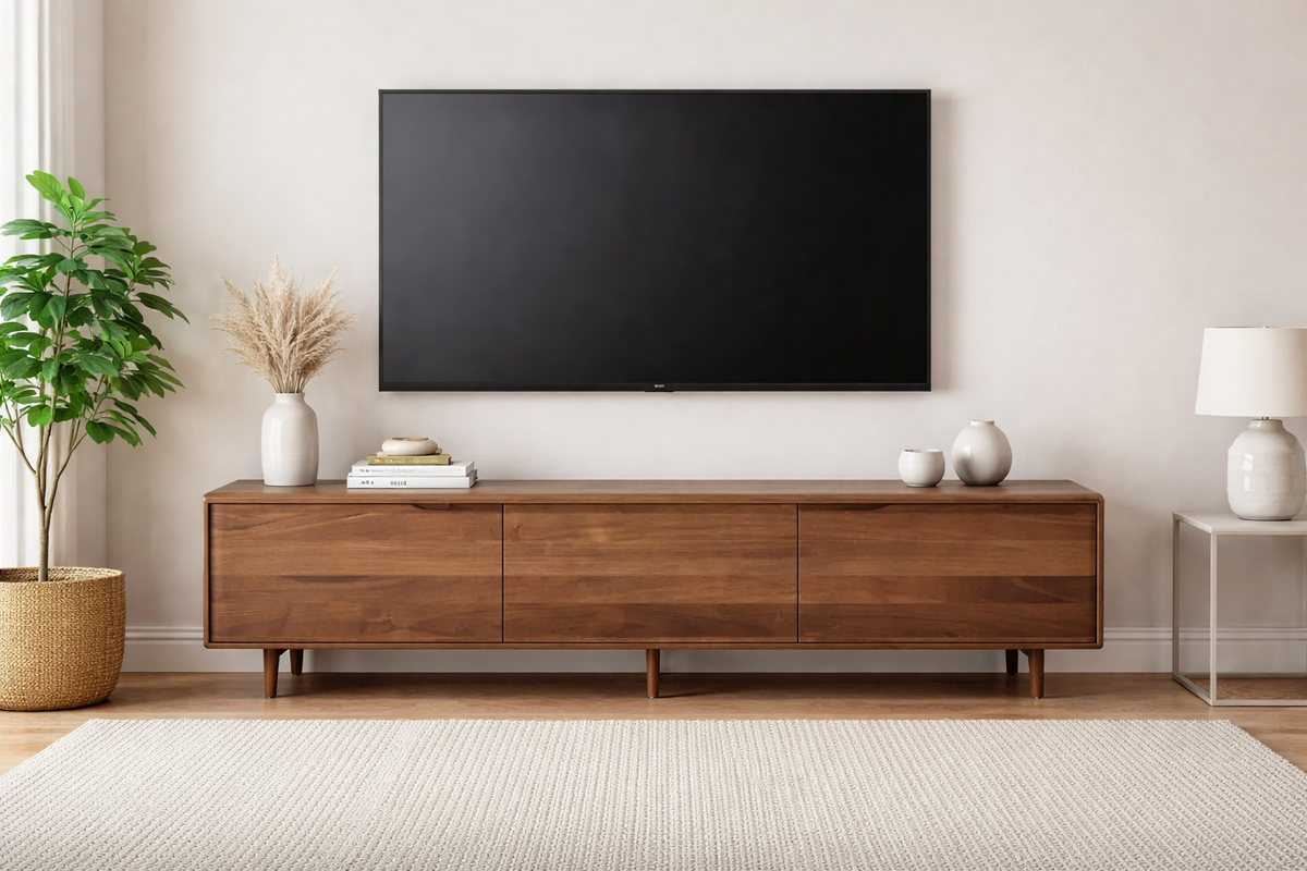 Invito Solid Wood TV Unit
