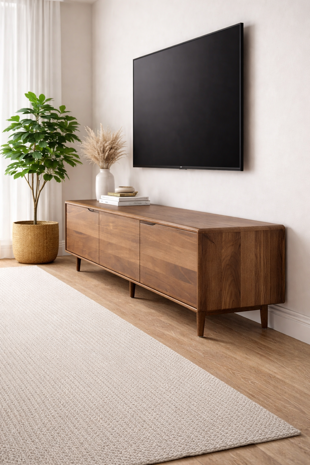 Invito Solid Wood TV Unit