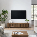 Luka Solid Oak Slatted TV Unit