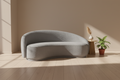 D 2 seater Sofa | Boucle Fabric
