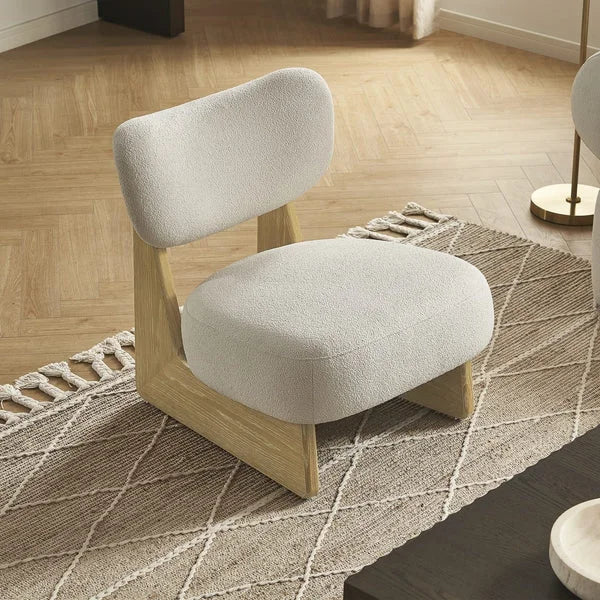 Eden Accent Chair in a modern UAE living room featuring plush upholstery and softly curved silhouette