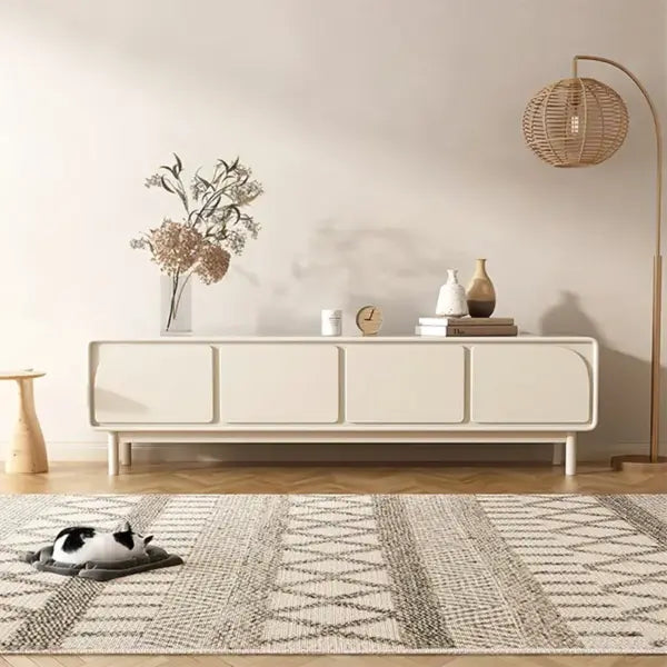 Gtacs TV Entertainment Unit in a modern UAE living room with sleek PU paint finish and minimal décor