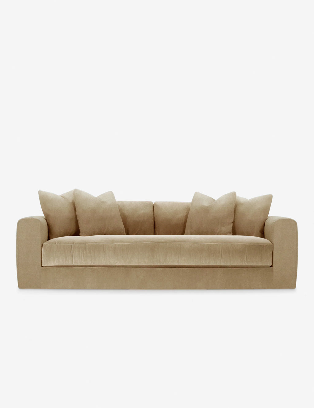 Gunhee Camel color Sofa styled with earthy decor and layered textiles