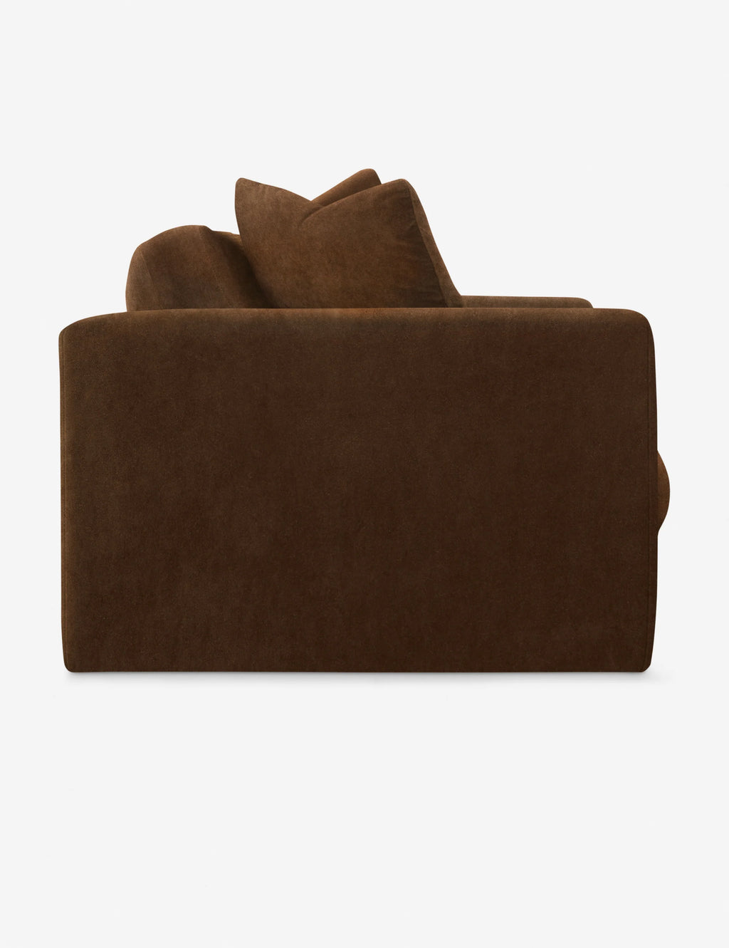 Gunhee brown Sofa with deep cushions and wide arms, designed for spacious contemporary interiors