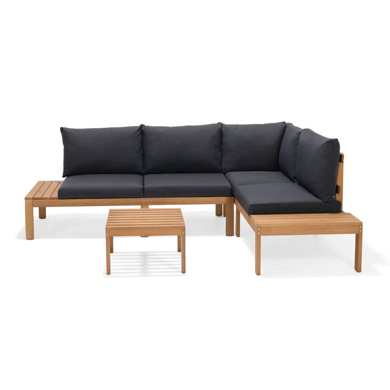 Harmony 3 piece Sectional Set / Teak Wood