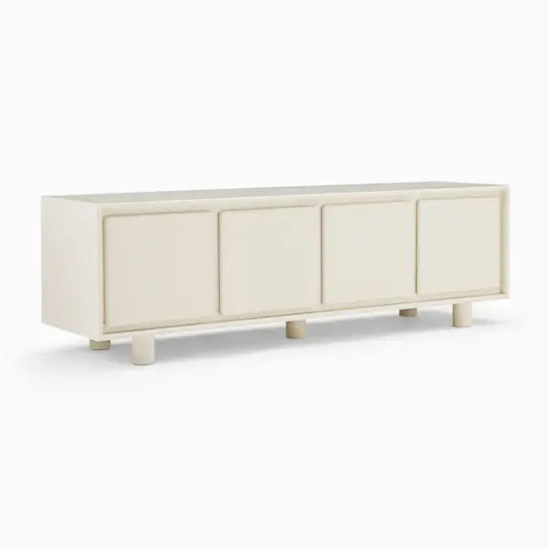 Higa modern media console with storage cabinets UAE