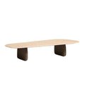 Sabel Travertine Top Coffee Table