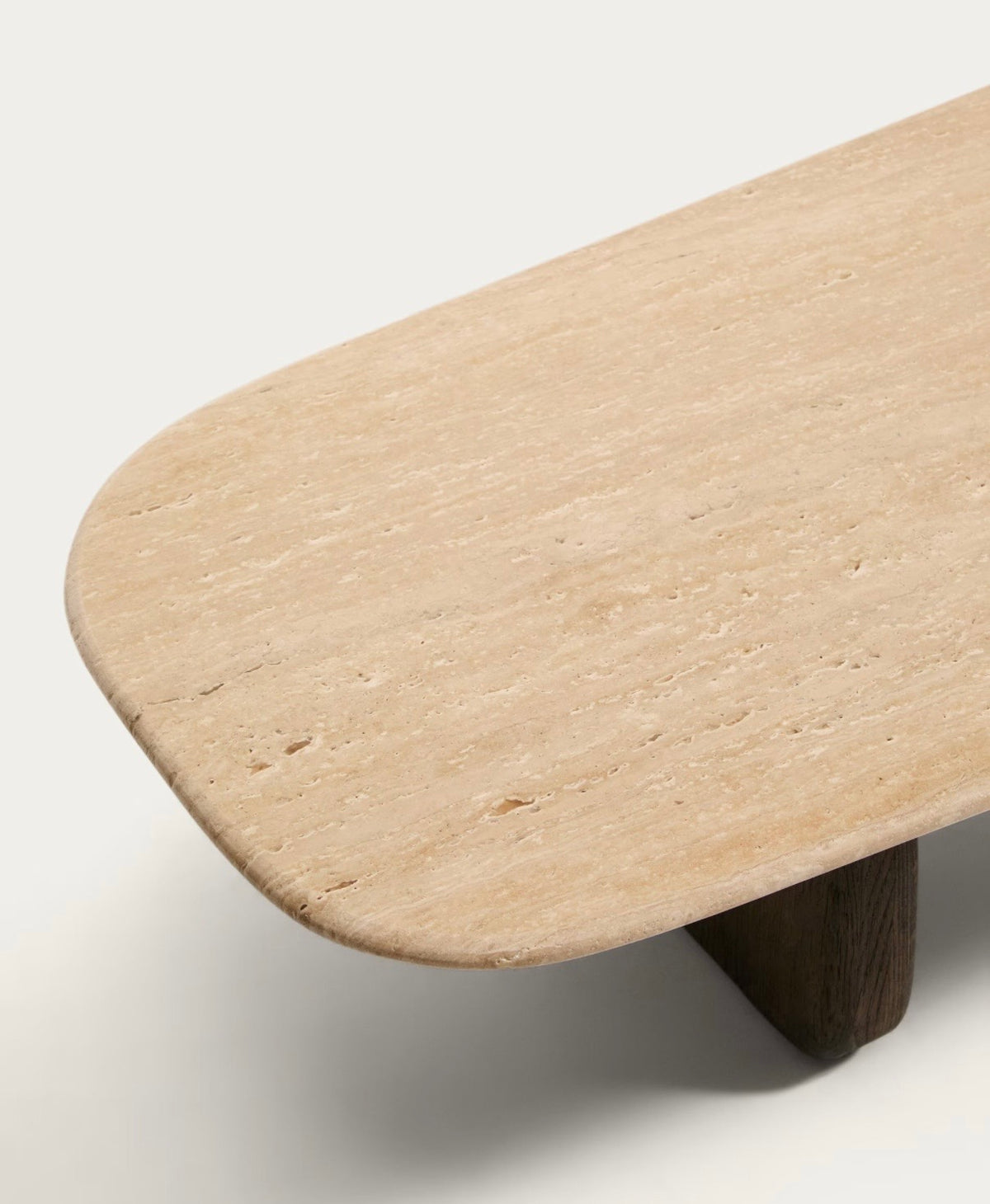 Sabel Travertine Top Coffee Table