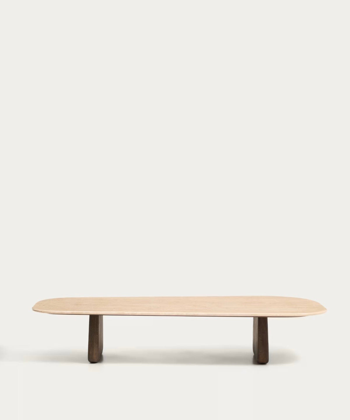 Sabel Travertine Top Coffee Table