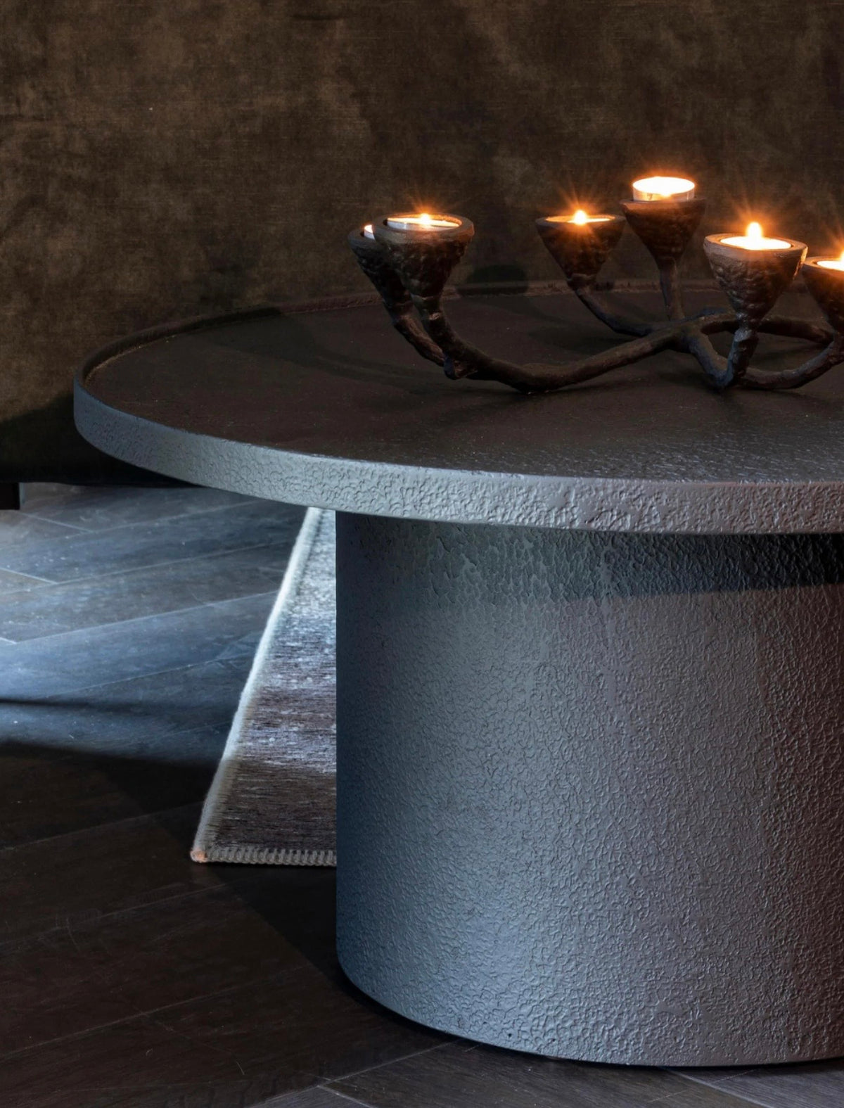 Jakob Concrete Black Coffee Table