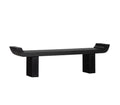 Black Wooden Bench