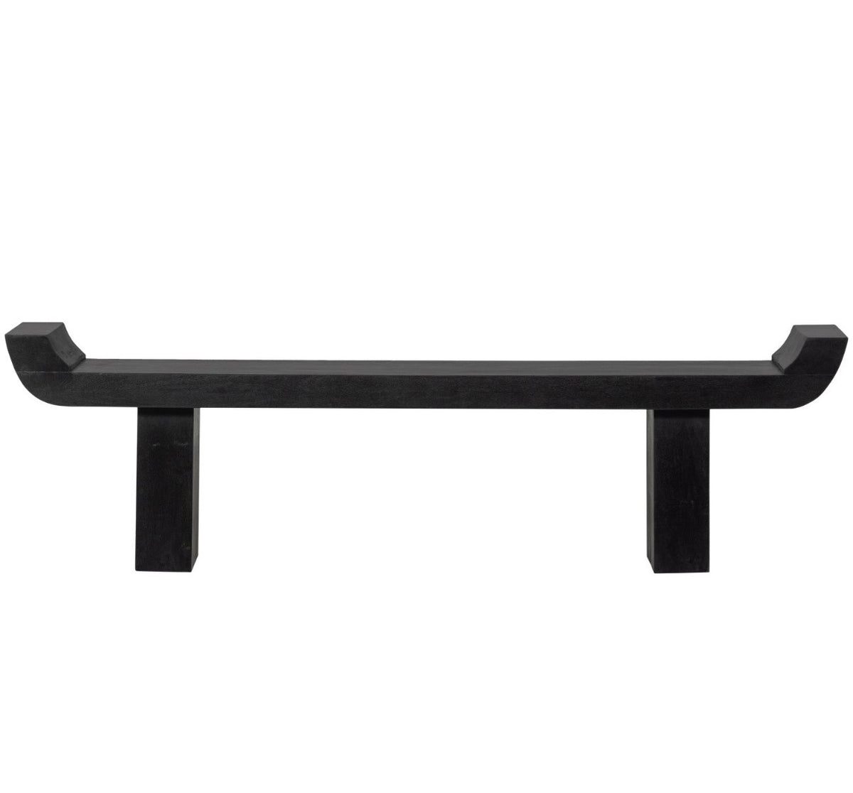 Black Wooden Bench
