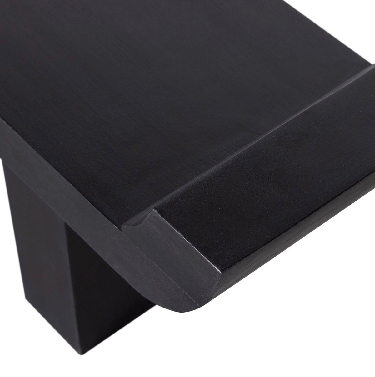 Black Wooden Bench