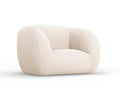 Beige boucle armchair