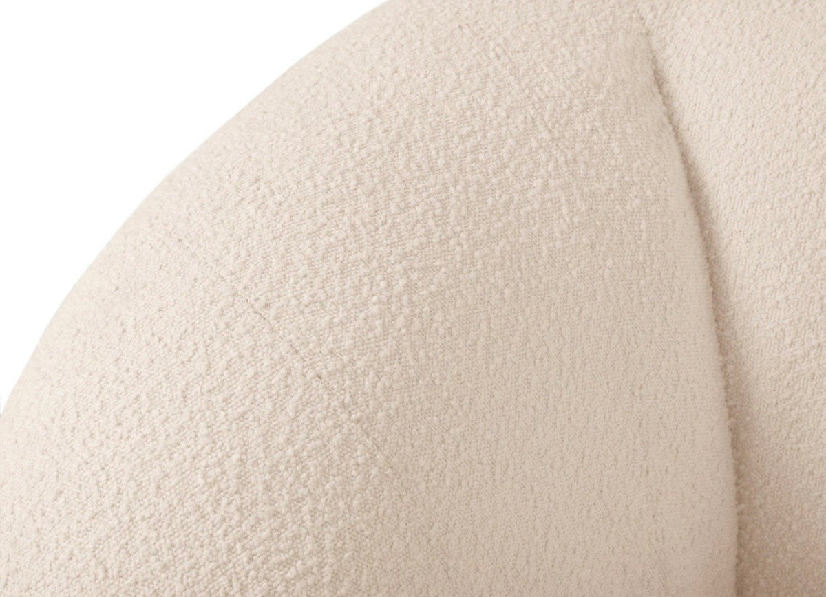 Beige boucle armchair