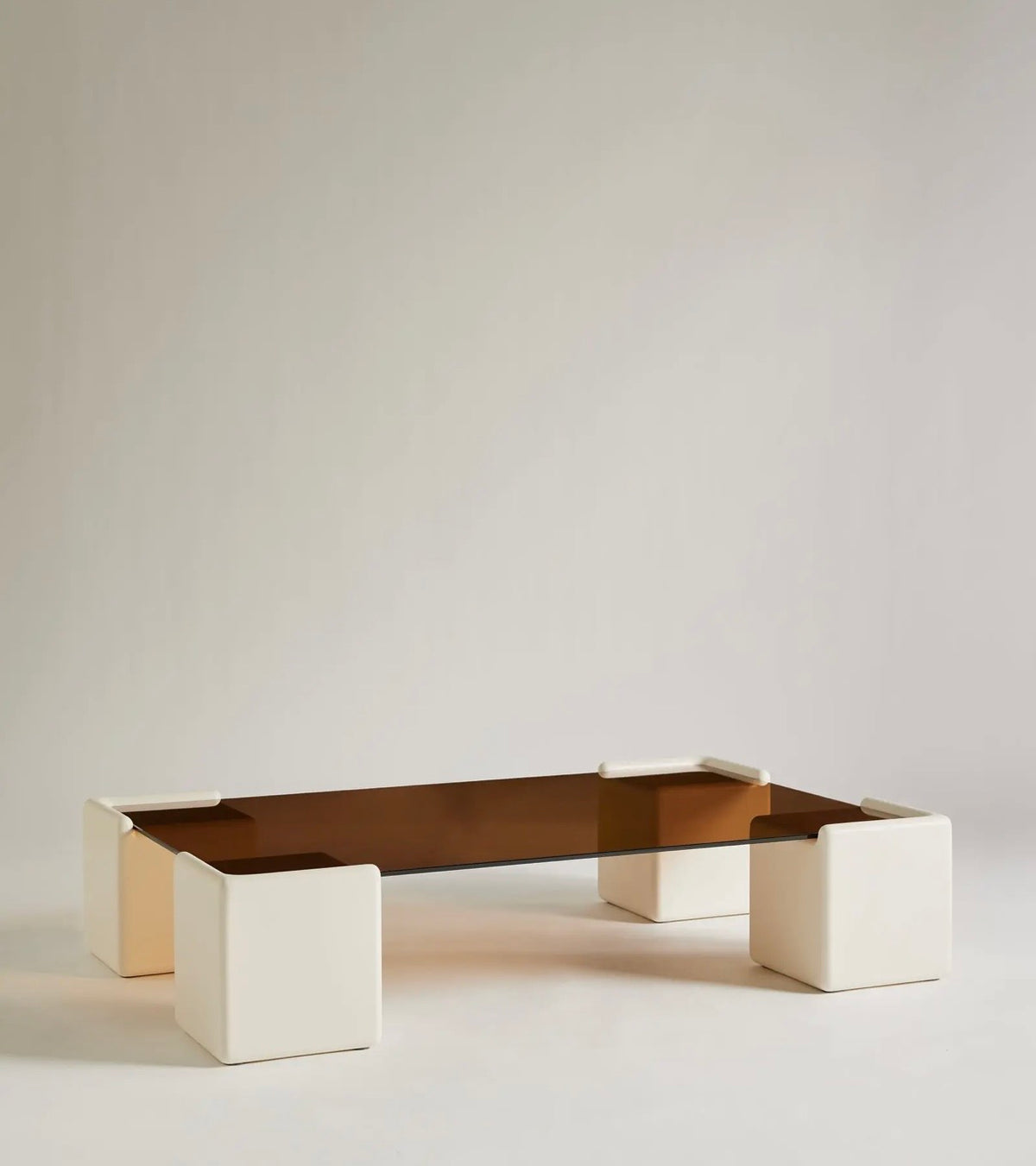 Glass Upholi Coffee Table