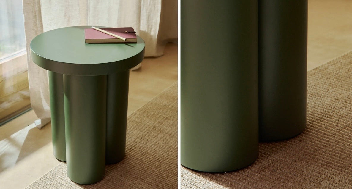 Aliya Army Green Side Table