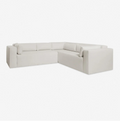 Front view of Jinah Modern Sectional Sofa. High-quality fabric, built for everyday comfort