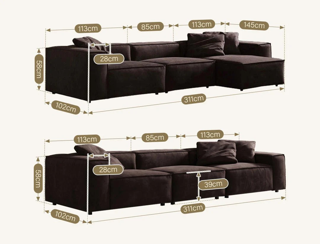 Luna SOfa Sizes Img 