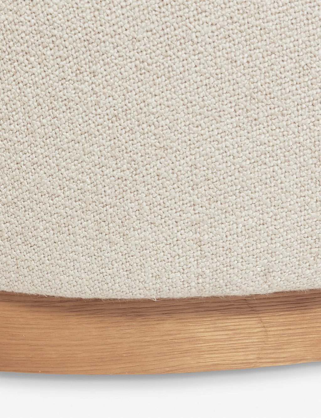 Close-up view of Mills Sofa in a neutral-toned