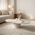 Mort Micro Cement Coffee Table in living room 