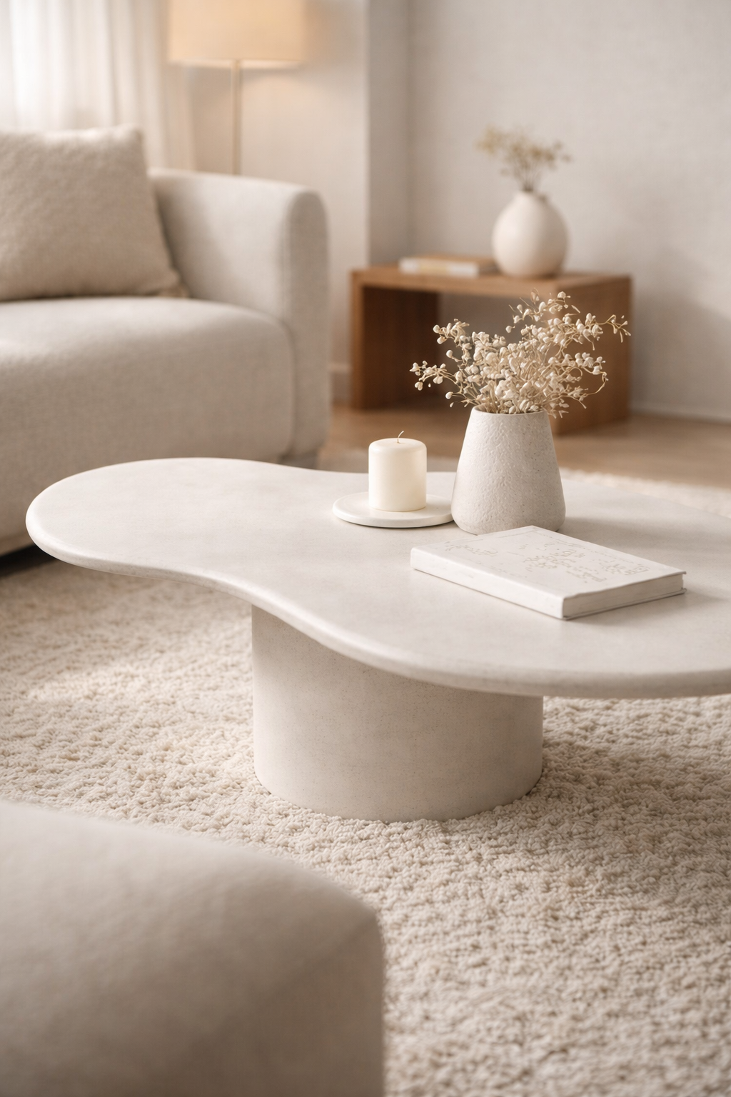 Mort Micro Cement Coffee Table 