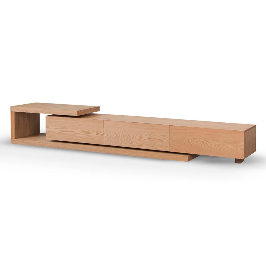 Side view of Natsuki TV Cabinet in Natural wood 
