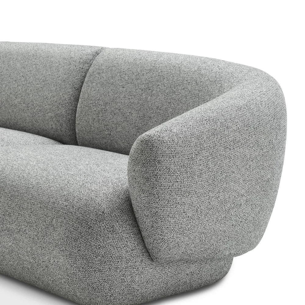 Side view of Novaro Modular Sofa with wide armrest and thick cushioned base for modern comfort