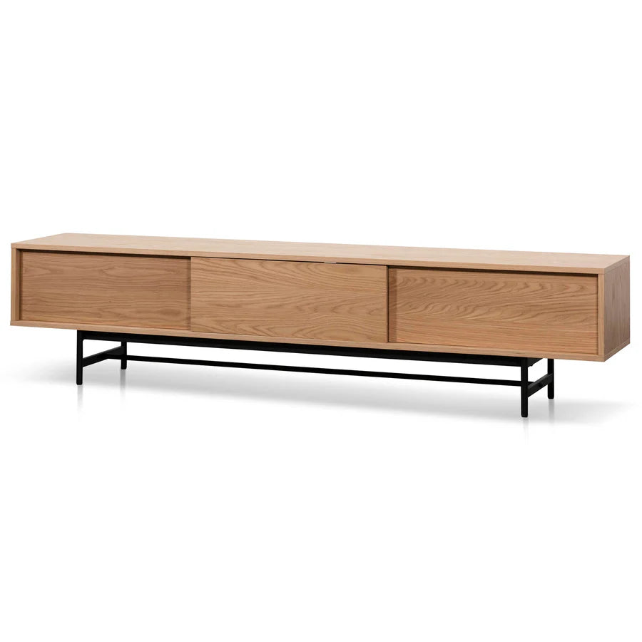 Side view of Orcas Media Unit with slim base and clean rectangular proportions