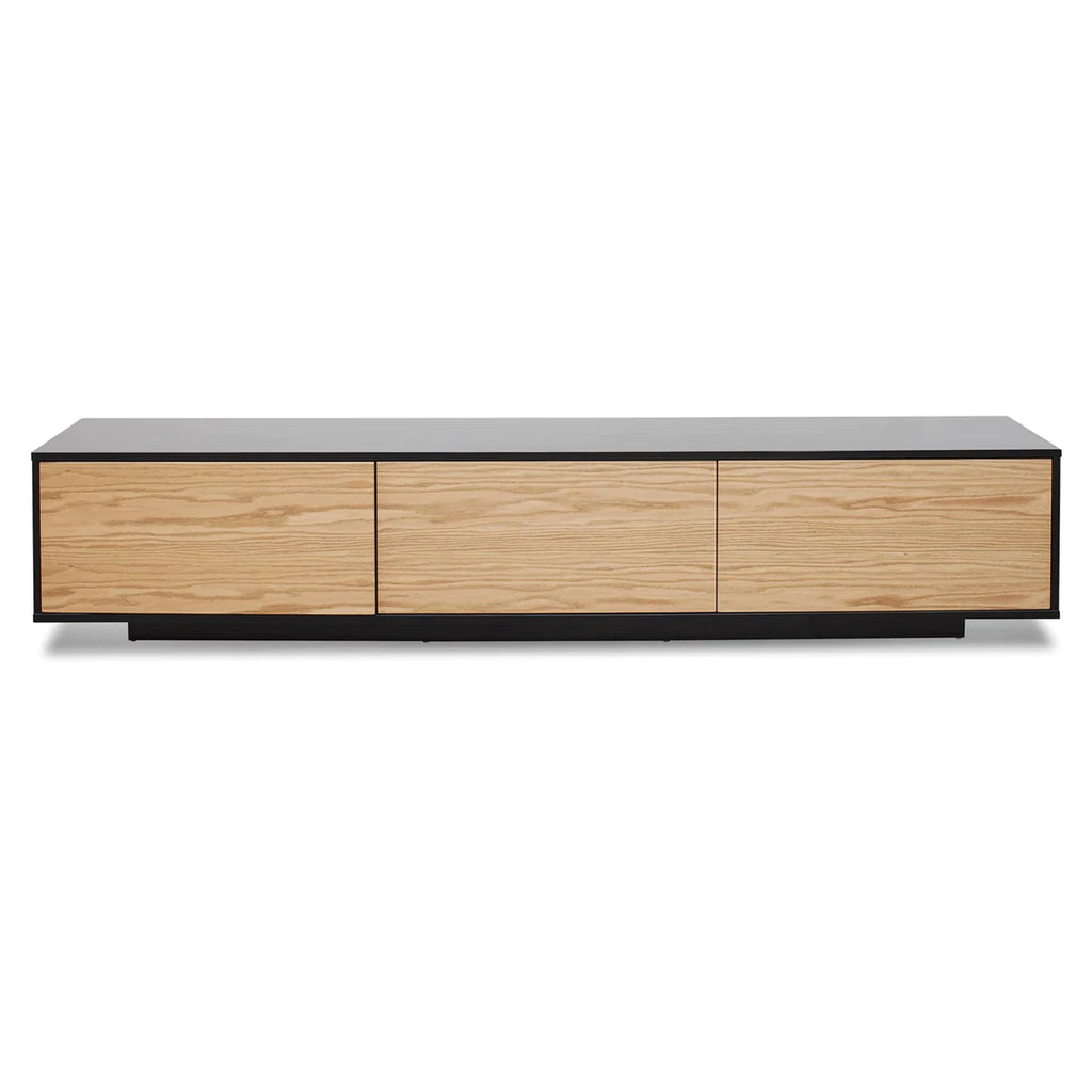 Saim Tv Unit Black+Natural-AL HAYAT