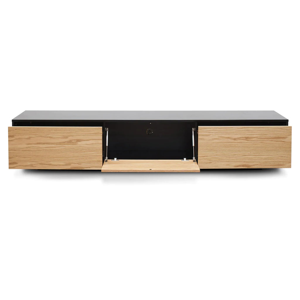 Saim Tv Unit Black+Natural-AL HAYAT