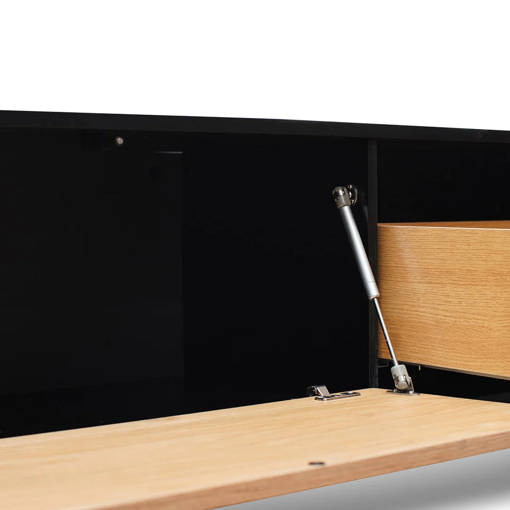 Saim Tv Unit Black+Natural-AL HAYAT