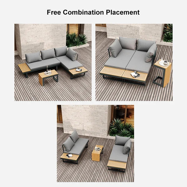 Serena's 3-Piece Sectional Outdoor Sofa Set